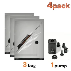 Vacuum Compression Storage Bags for Travel and Wardrobe Organization (4pack)