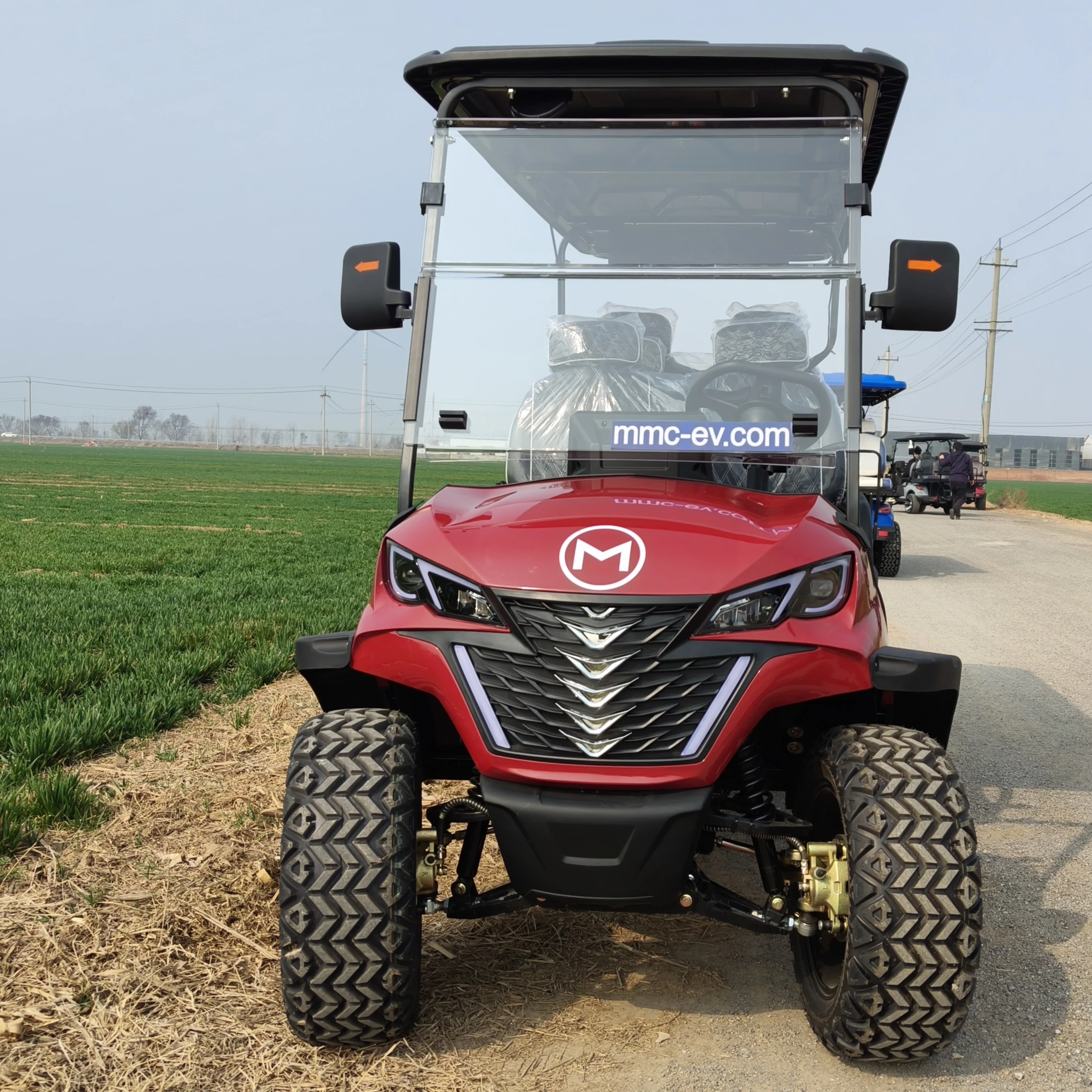 Mmc Custom Street Legal 4 Ruote Fuoristrada Golf Buggy 4Kw/5Kw/7Kw Motore Sollevato Pannelli Solari Elettrici 2 + 2 Posti Golf Cart