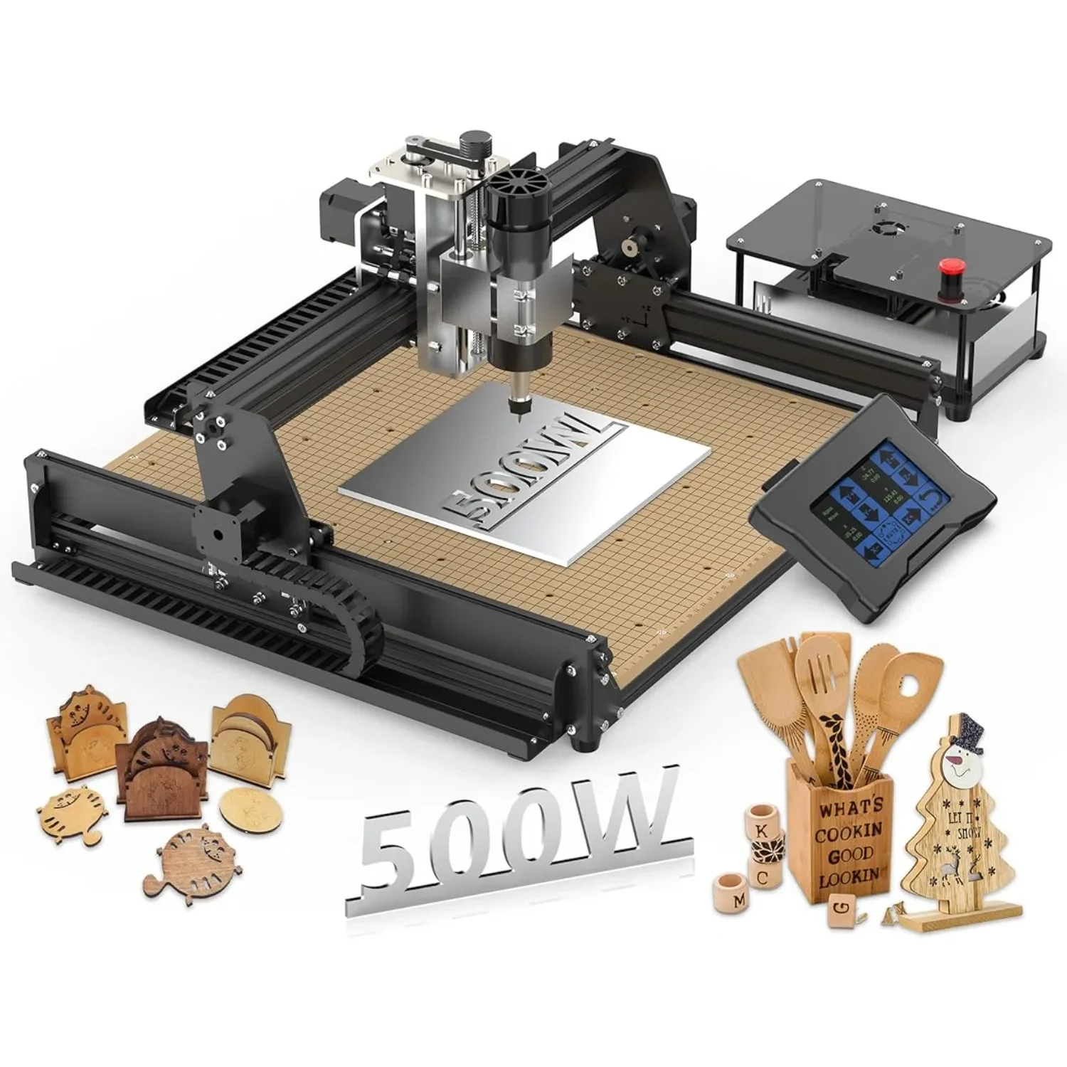 

500W CNC Router Machine 4540 CNC Wood Router 3 Axis Metal Milling Machine for Engraving Carving Wood Acrylic MDF PCB Plastic