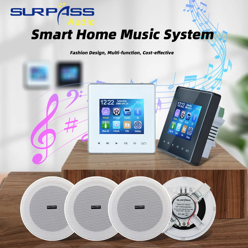 Smart Home Audio 4 Inch Wall Amplifier Background