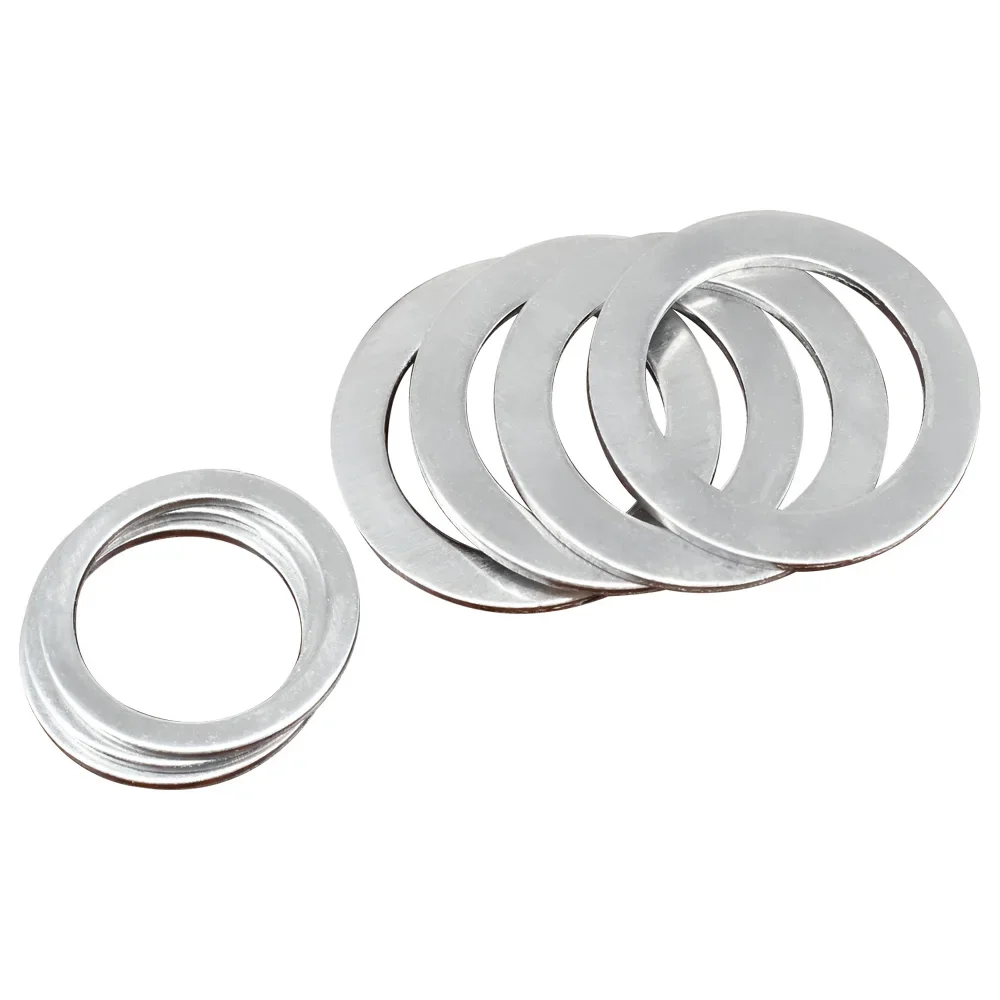 aluminum washers M6~M22 Aluminum Flat washer Round High Temperature and Wear Resistant Metal Fittings Tightness Seals Flat Gaskets 15/25/35/45PCS