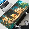 Large Gaming P-pokemon Pikachu Mousepad Keyboard Pad Gamer Mouse Pad on The Table Speed Desk Mat Anime 900x400 Soft Mouse Mats 1