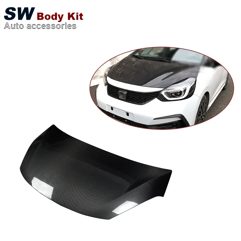 

Carbon Fiber OEM Style Hood For Honda Fit Jazz GR9 Upgrade Front Engine Valve Cover Auto Parts 2021 2022