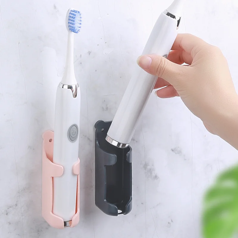 

Traceless Stand Rack Organizer Wall-Mounted Holder Space Saving Electric Toothbrush Holder Personal Cleaning Bathroom Accessorie