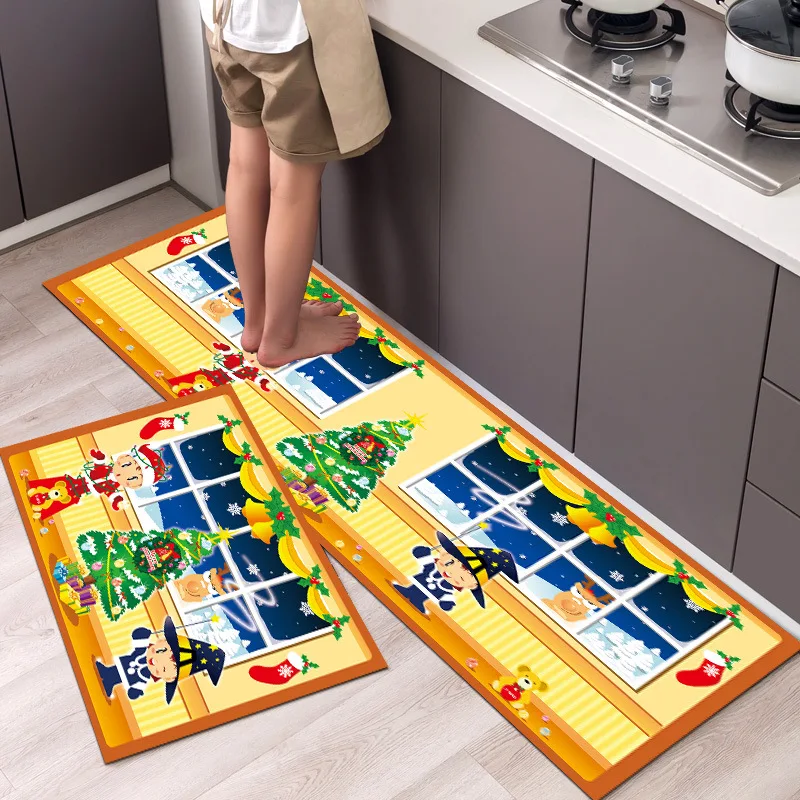 Alfombra de cocina antideslizante con estampado, alfombra para el suelo, alfombra lavable para la entrada del hogar, alfombra para la puerta de la sala de estar, alfombra para el dormitorio