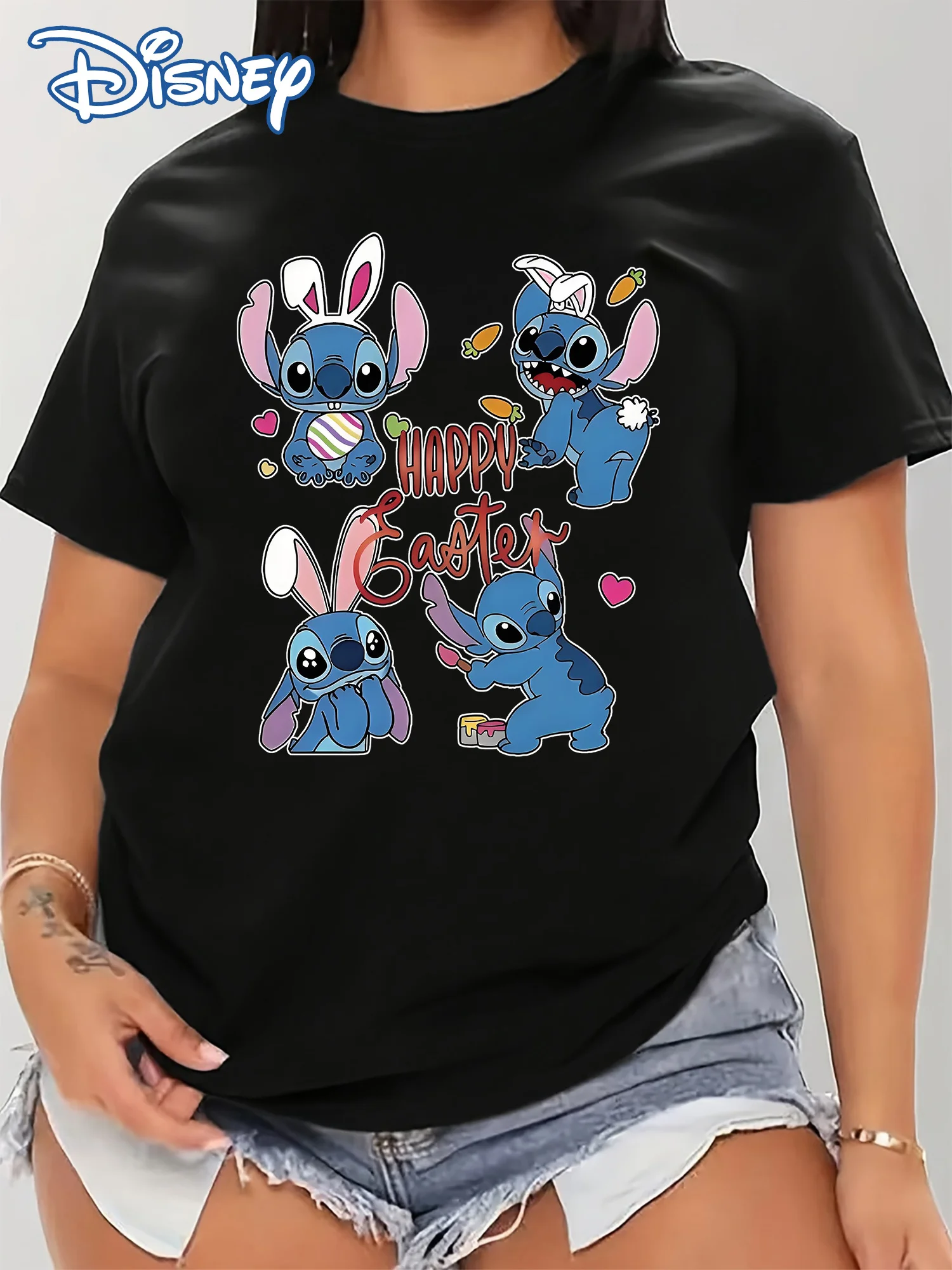 T-shirt Disney Stitch Joyeuses Pâques – Édition Festif