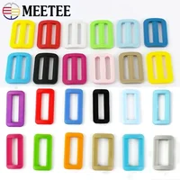 Meetee 10/20Pcs Plastic Tri-Glide Buckles 25/32/38mm O D Ring Bag Strap Adjust Clasp Webbing Connector Hook Dog Collar Accessory 1