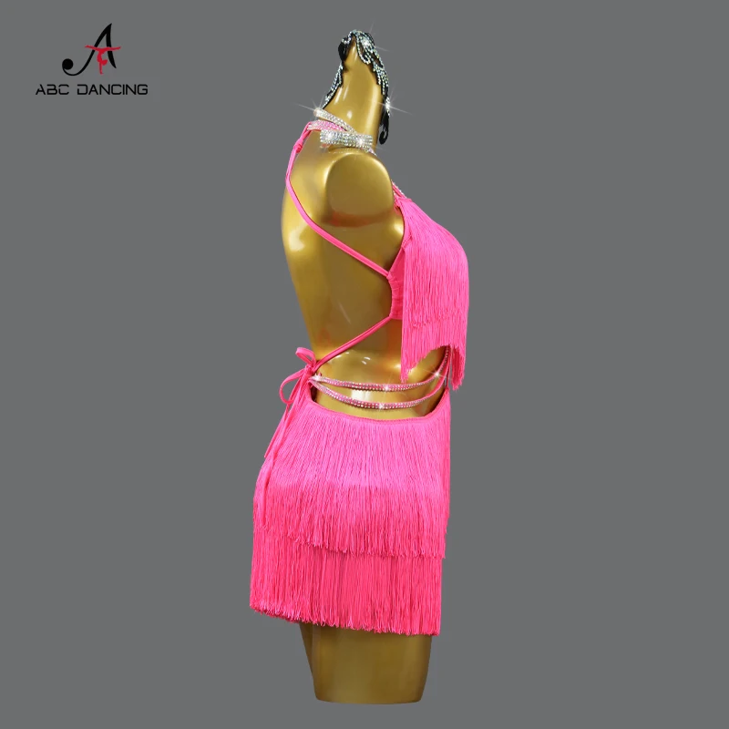 Dance Dress New Latin Dance Dress Competition Sexy Women Ball Party Performance Clothes Girl Kid Prom Costume Ladies Line Suit Practice Wear