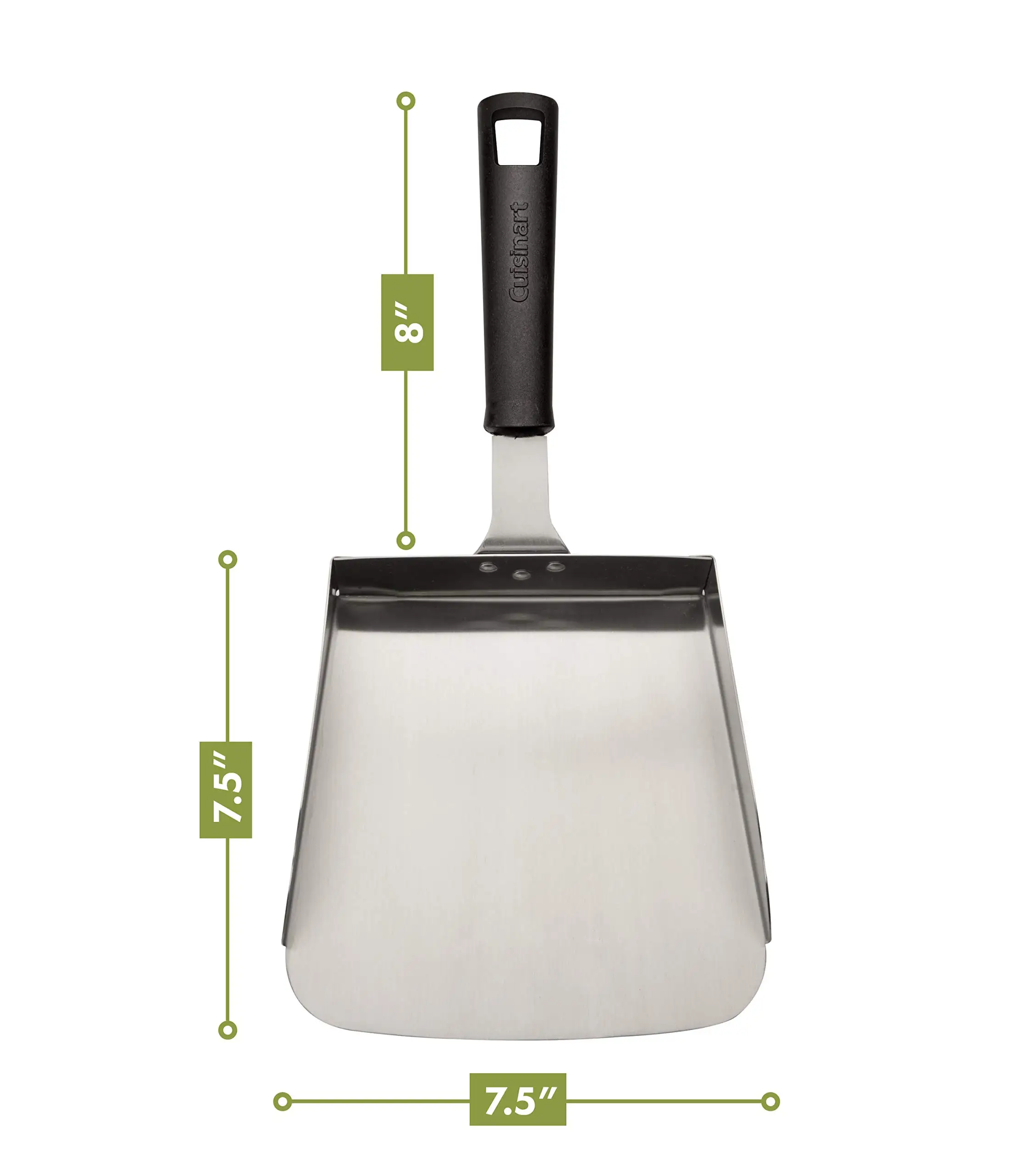 Stanbroil Stainless Steel Griddle Food Mover Smash Burger Food Shovel Grill Spatula Great For Stir Fry And Move Food, 15inch