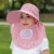 Women Sun Caps Wide Brim UV Protection Fishing Gardening Labouring Hats Foldable Ponytail Summer Hat with Flap 10