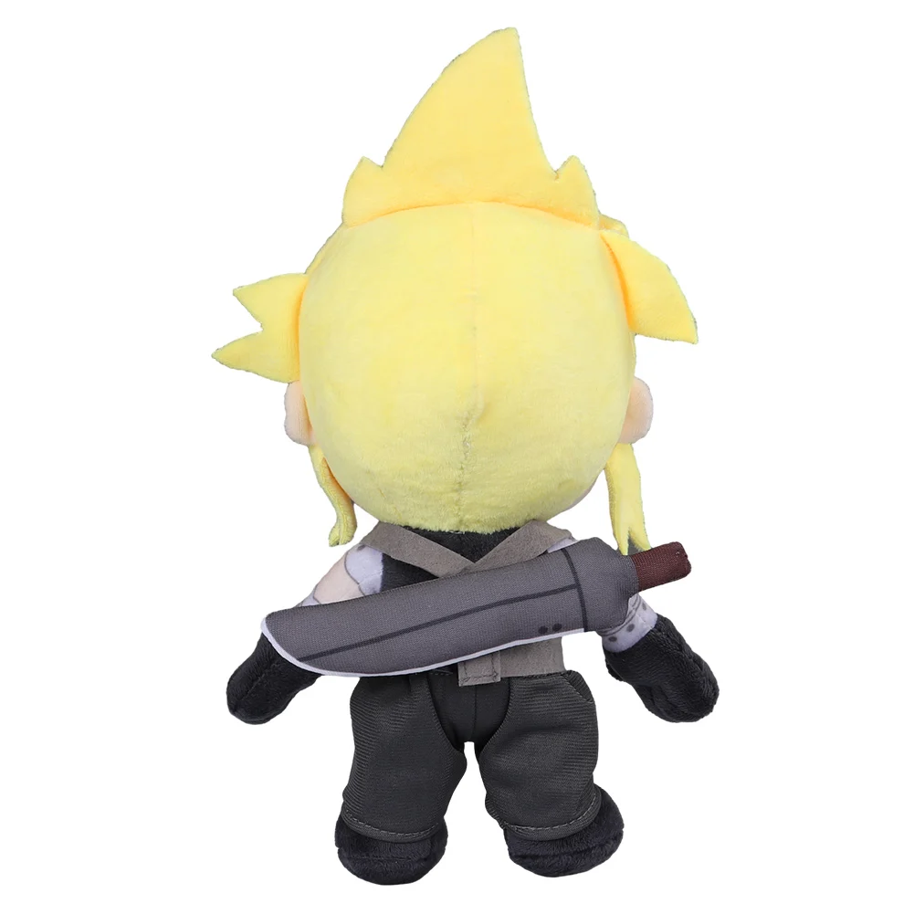 Plush Toy Plush Doll Anime Ornament-Cloud Strife Cosplay Final Fantasy VII Cosplay Game FF7 Mascot Soft Stuffed Doll