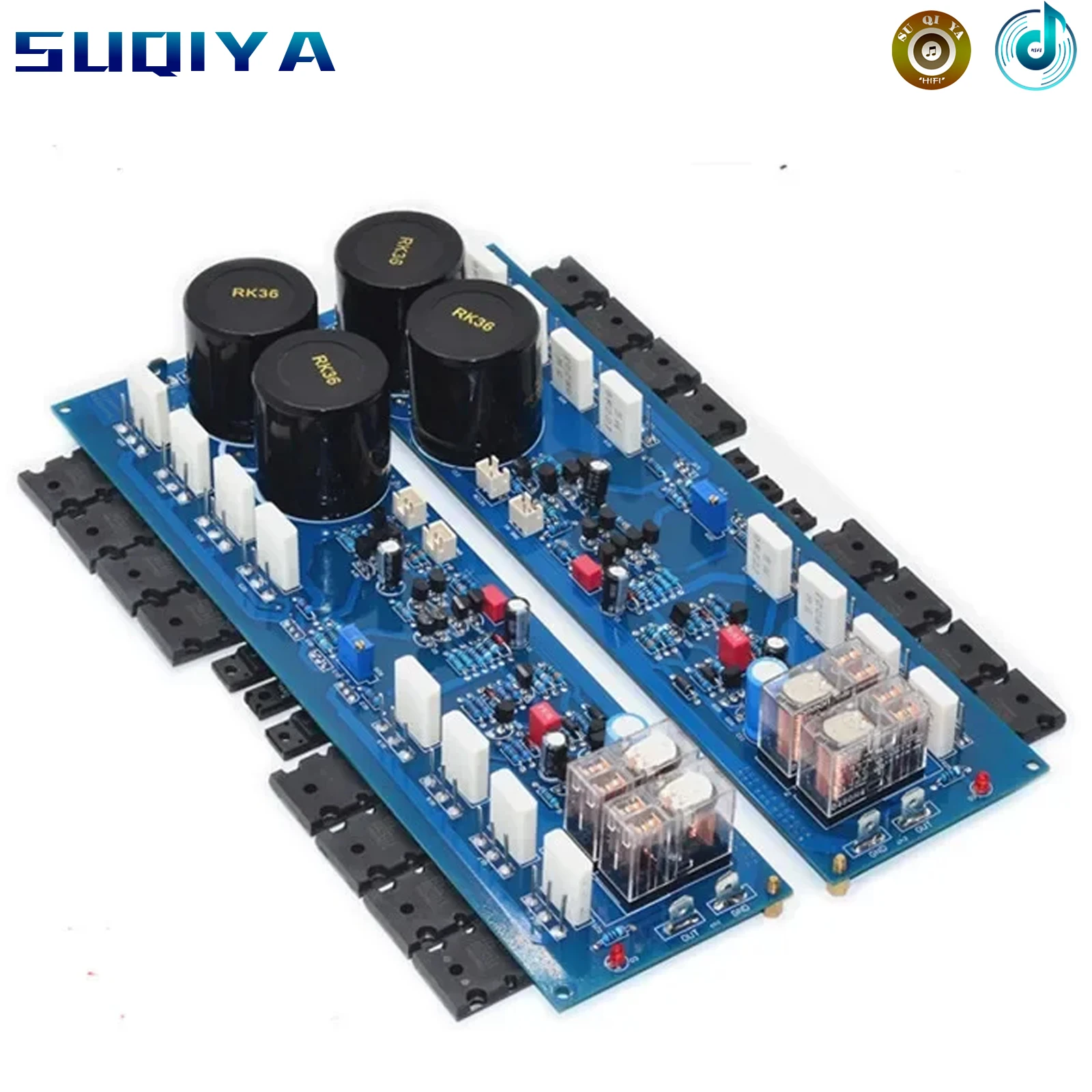 하이파이 고출력 클래스 AB 홈 오디오 앰프 보드, TTC5200 TTA1943, 500W + 500W