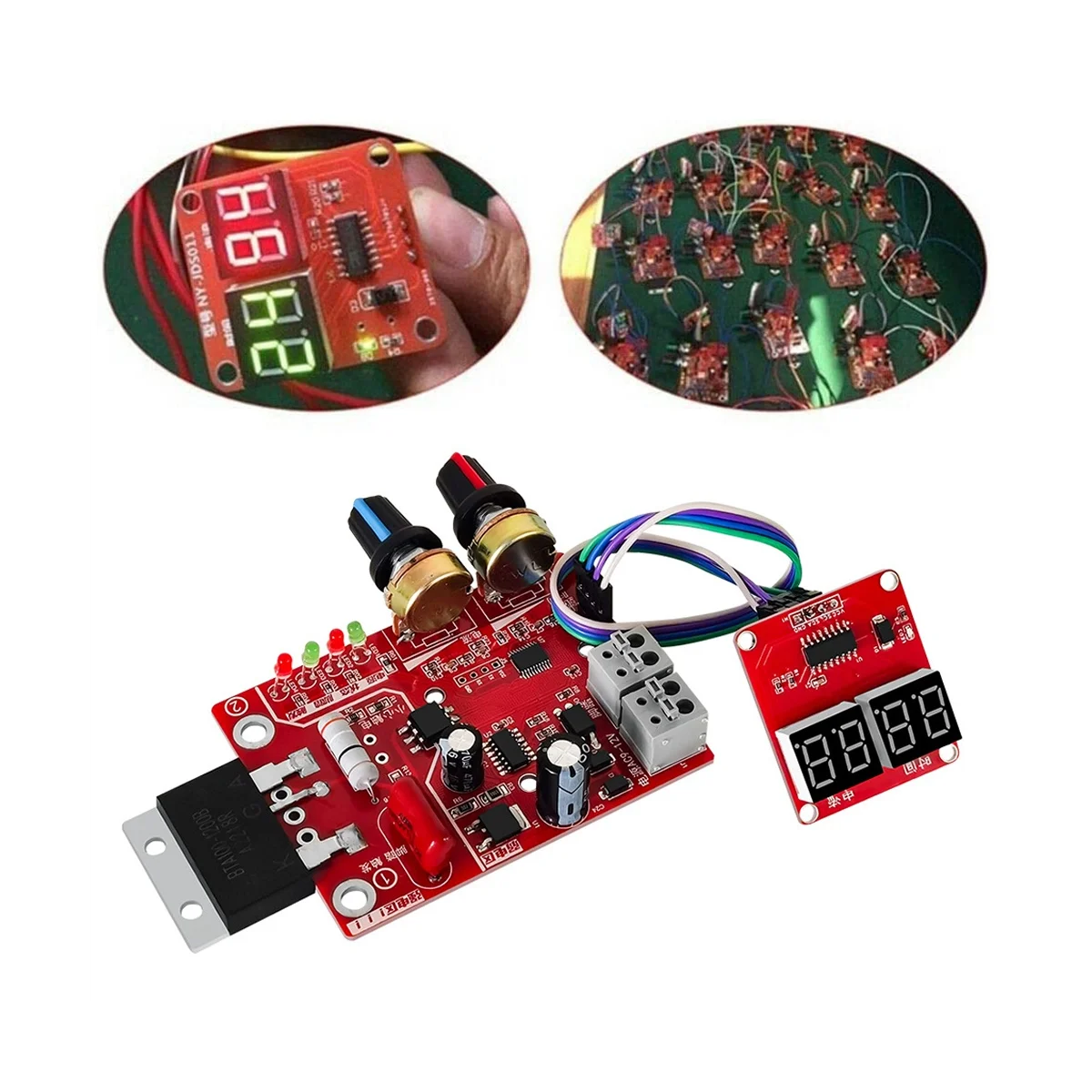 

-D01 Spot Welding Machine Control Board Regulating Time and Current Digital Display DIY Control Board (40A)