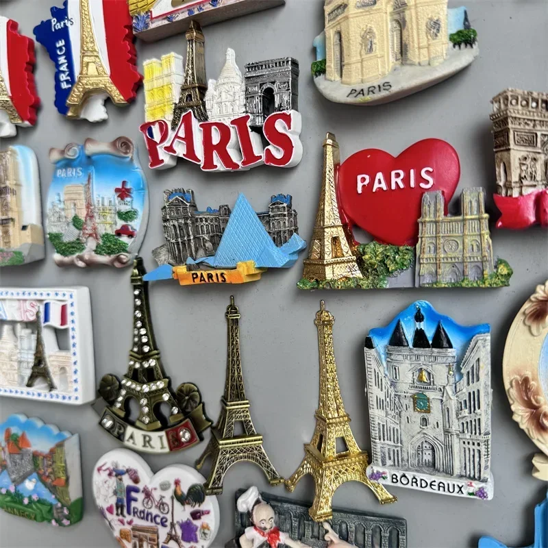 Magnete Frigo 3D Torre Eiffel Parigi – Souvenir Turistico In Resina, Fatto A Mano, Decorazione Casa E Cucina