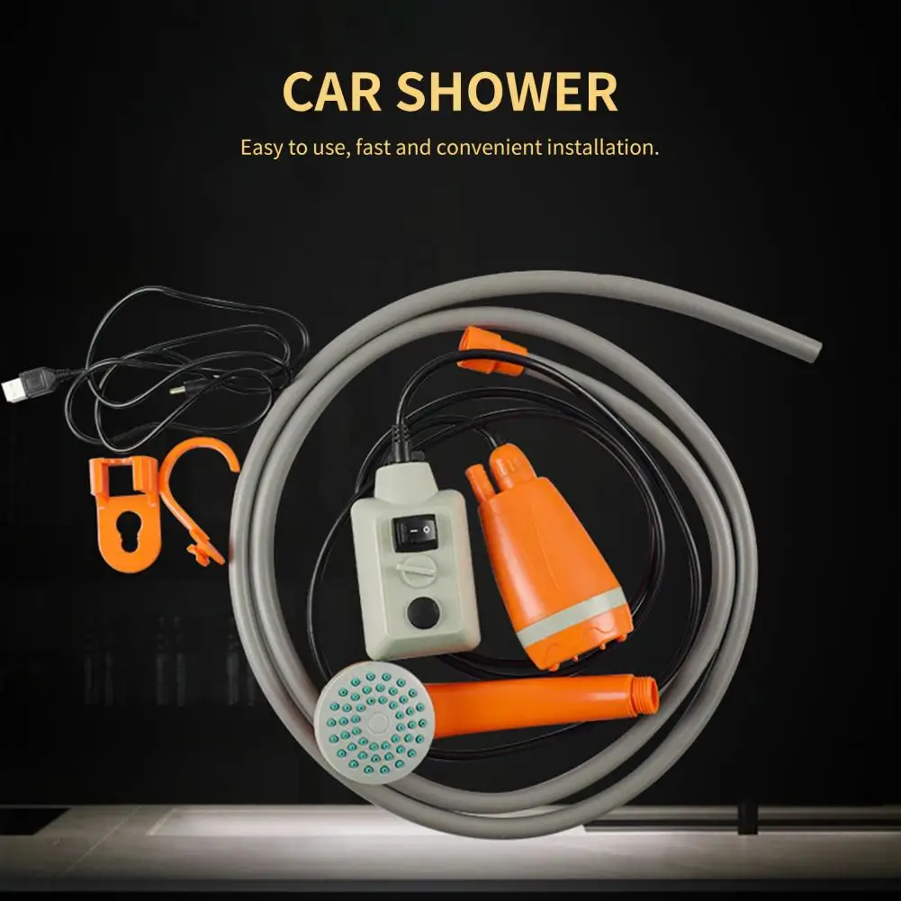 Prysznic kempingowy głowica akumulatorowa duża pojemność elektryczna zewnętrzna ładowarka USB prysznic kempingowy do podlewania roślin