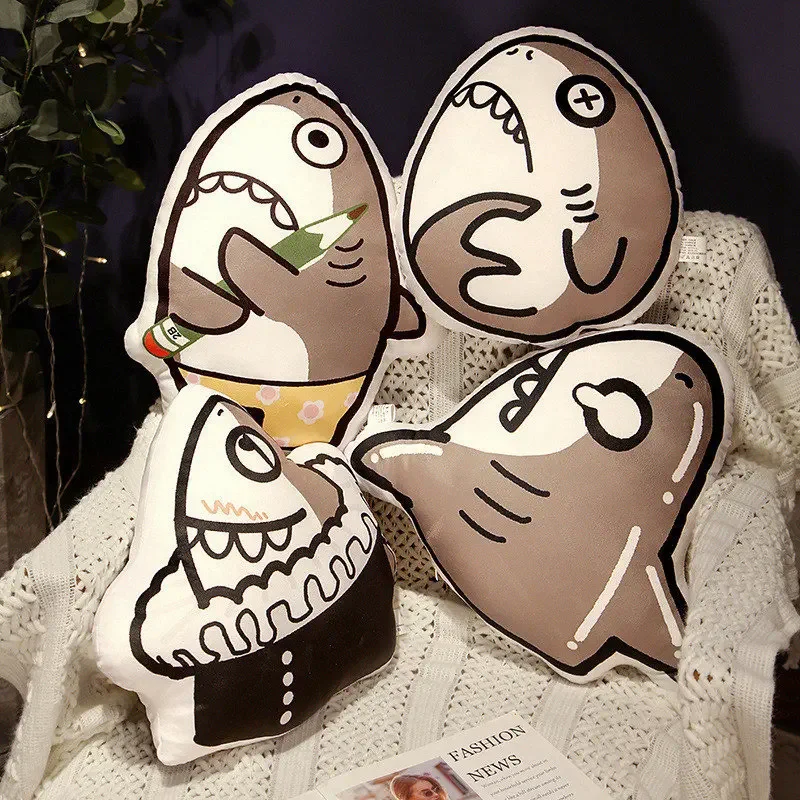 

Креативная плюшевая игрушка в виде акулы, арбуза, искусственного мультфильма, забавная Акула, украшение для дома, украшение для дивана, подарок на день рождения для мальчиков и девочек