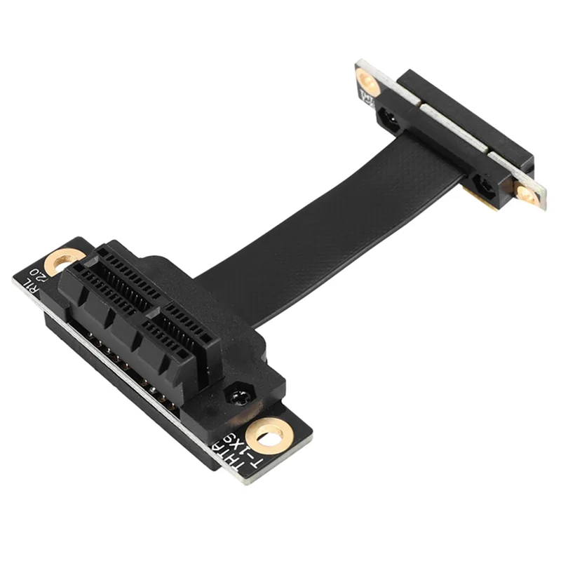 B50B-5X PCIE X1 라이저 케이블 듀얼 90도 직각 PCIe 3.0 X1 - X1 연장 케이블 8Gbps PCI Express 1X 라이저 카드 5CM