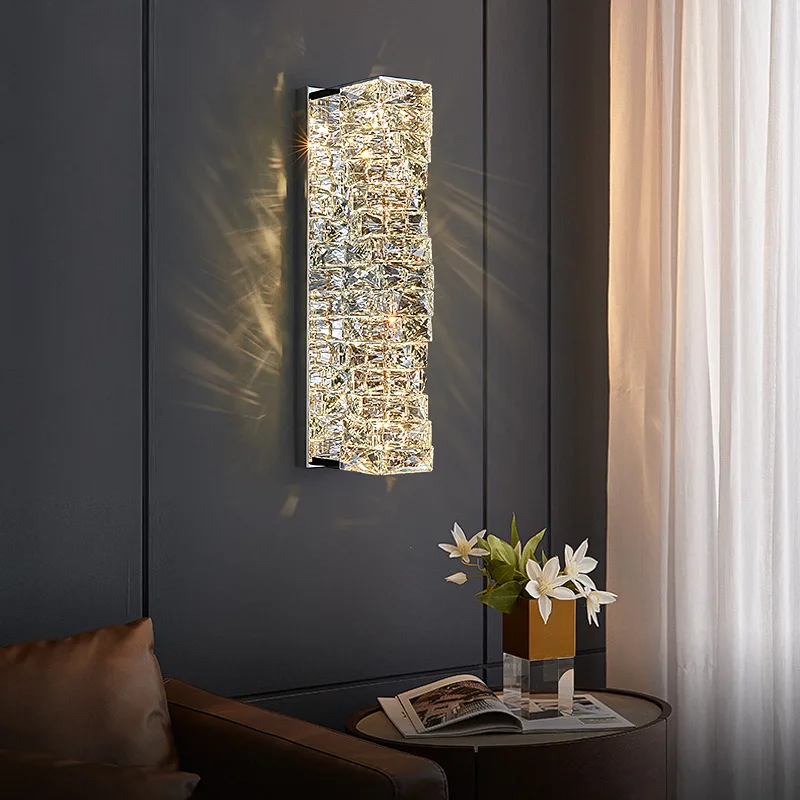 Luxury Wall Lamps Crystal Bedside Lamp Modern Led Wall Light For ...