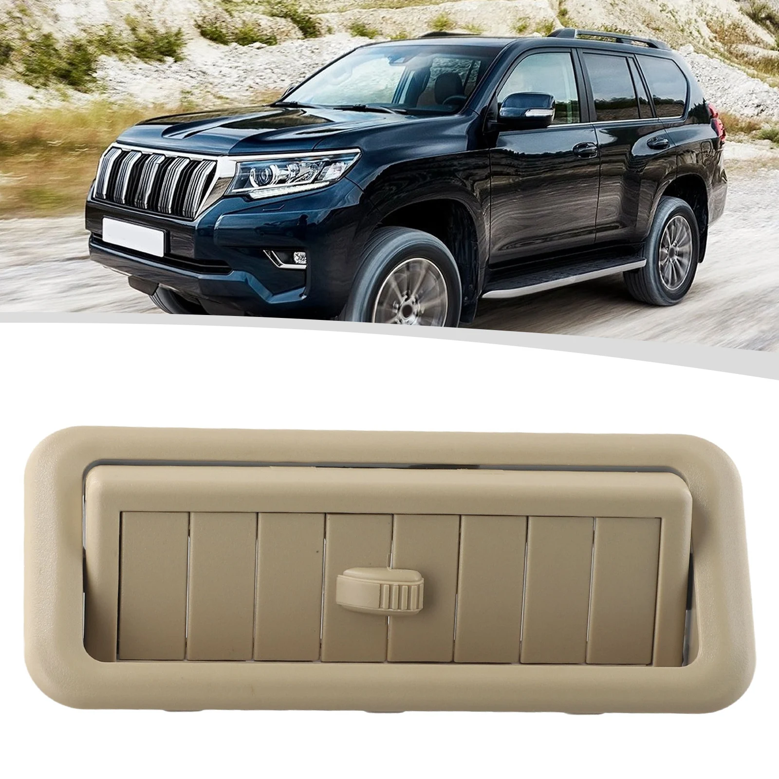 

Durable High Quality Practical A/C Outlet Air Vent Grey Interior PART 62985-60010-B0 ABS Air Conditioner Beige