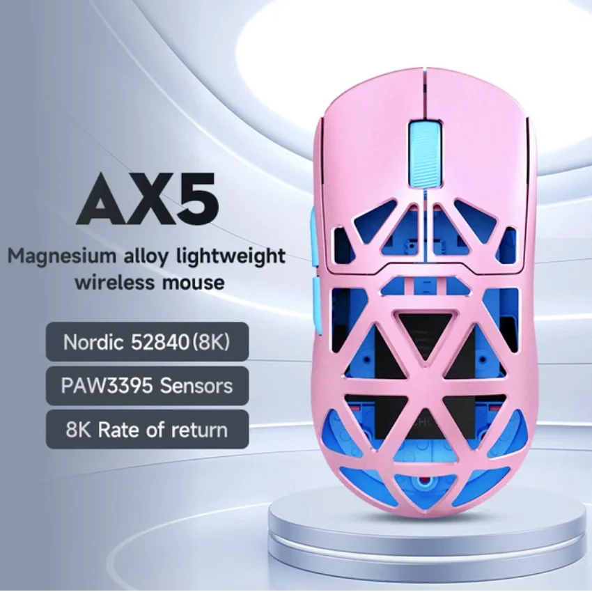 MCHOSE AX5 Pro Max Magnesium Alloy Wireless Bluetooth Game Mouse 