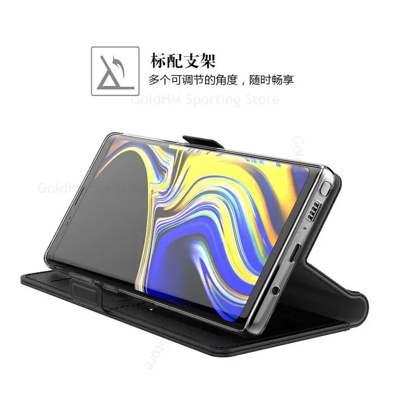 For ZTE nubia Red Magic 8 Pro 5G Leather Flip Kickstand Phone Case For Nubia Red Magic 8 Pro Funda Mirror Card Slot Wallet Cover