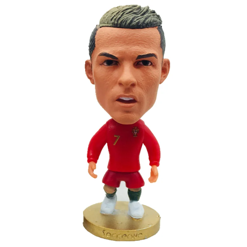 rainbow dolls 2.55" Height Soccer Star Doll Portugal 7#C. Ronaldo Figures Red doll barbie