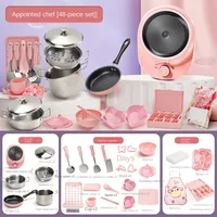 Toy Real Cooking Toy Mini Rice Cooker Pretend Play Toy Kitchen Kids Toys Simulation Cooking Toys Dollhouse Accessories 1