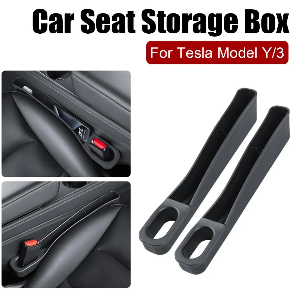 

Car Seat Side Storage Pocket For Car Seat Filler Organizer Box Car Crevice Stowing Tidy Interior Parts for Tesla Model Y/3 F0P9