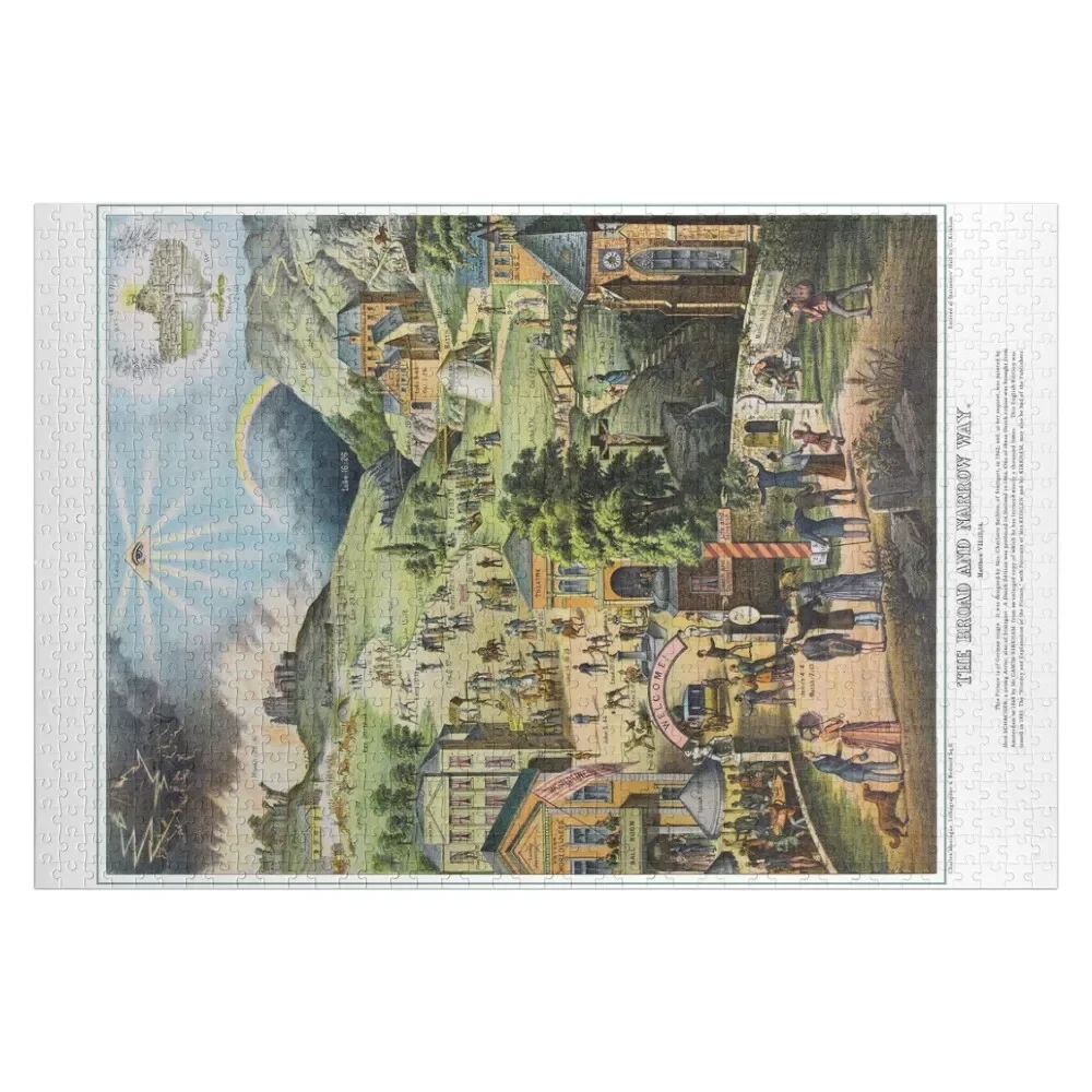 

The Broad and the Narrow Way - 1883 English Edition Jigsaw Puzzle Custom Child Gift Wooden Name Puzzle