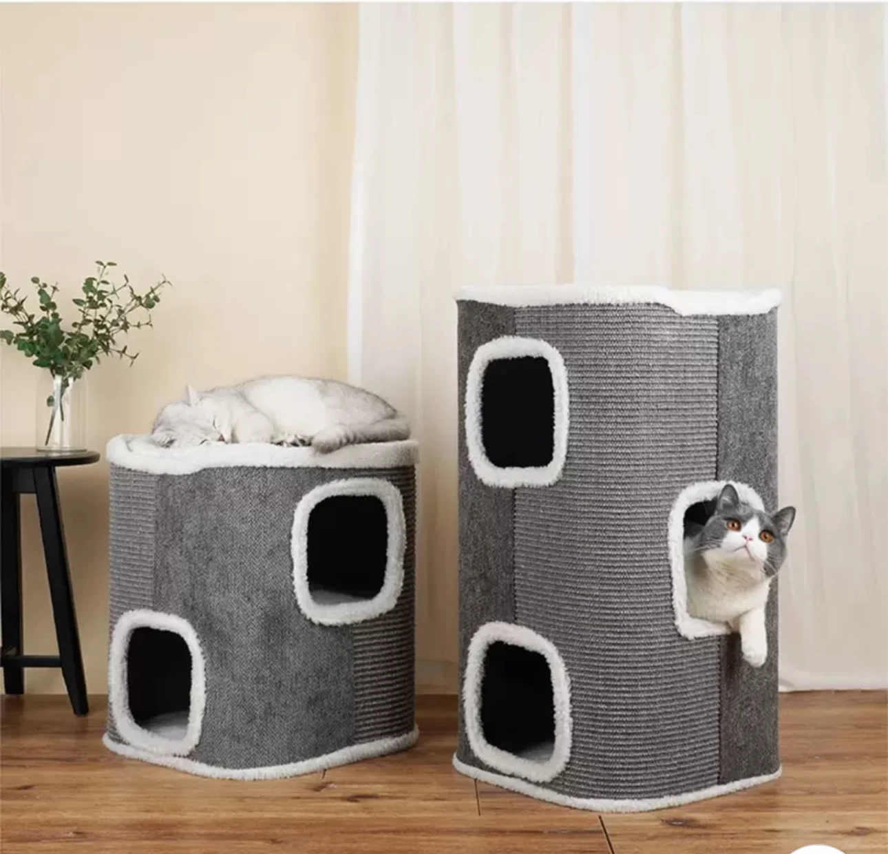 

Cat scratch board four seasons universal semi-closed cat bucket cat supplies