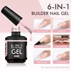 CHUNSHU 6 IN 1 Extension Gel 15ML Builder Nail Gel In A Bottle Semi Permanent Rubber Base Coat Self-leveling UV Construction Gel 1