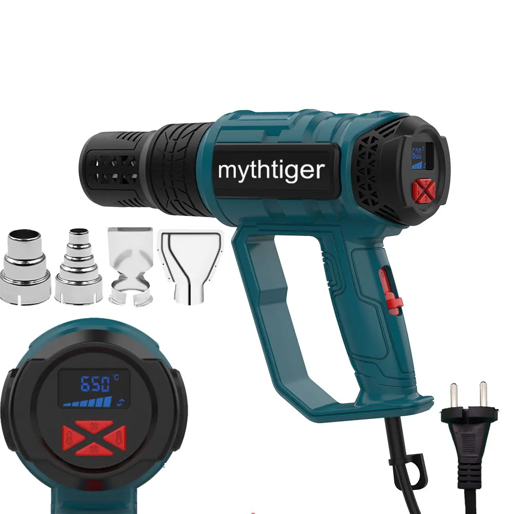 Hot Air Gun 220V EUPLUG Industrial 2000W Construction Soldering Shrink wrapping