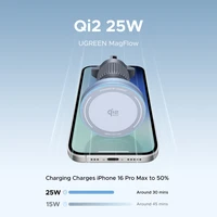 UGREEN Qi2 25W 15W Magnetic Car Phone Holder Wireless Charger Stand For iPhone 17 16 15 Pro Max Charging for Magsafe Car Charger - Image 2