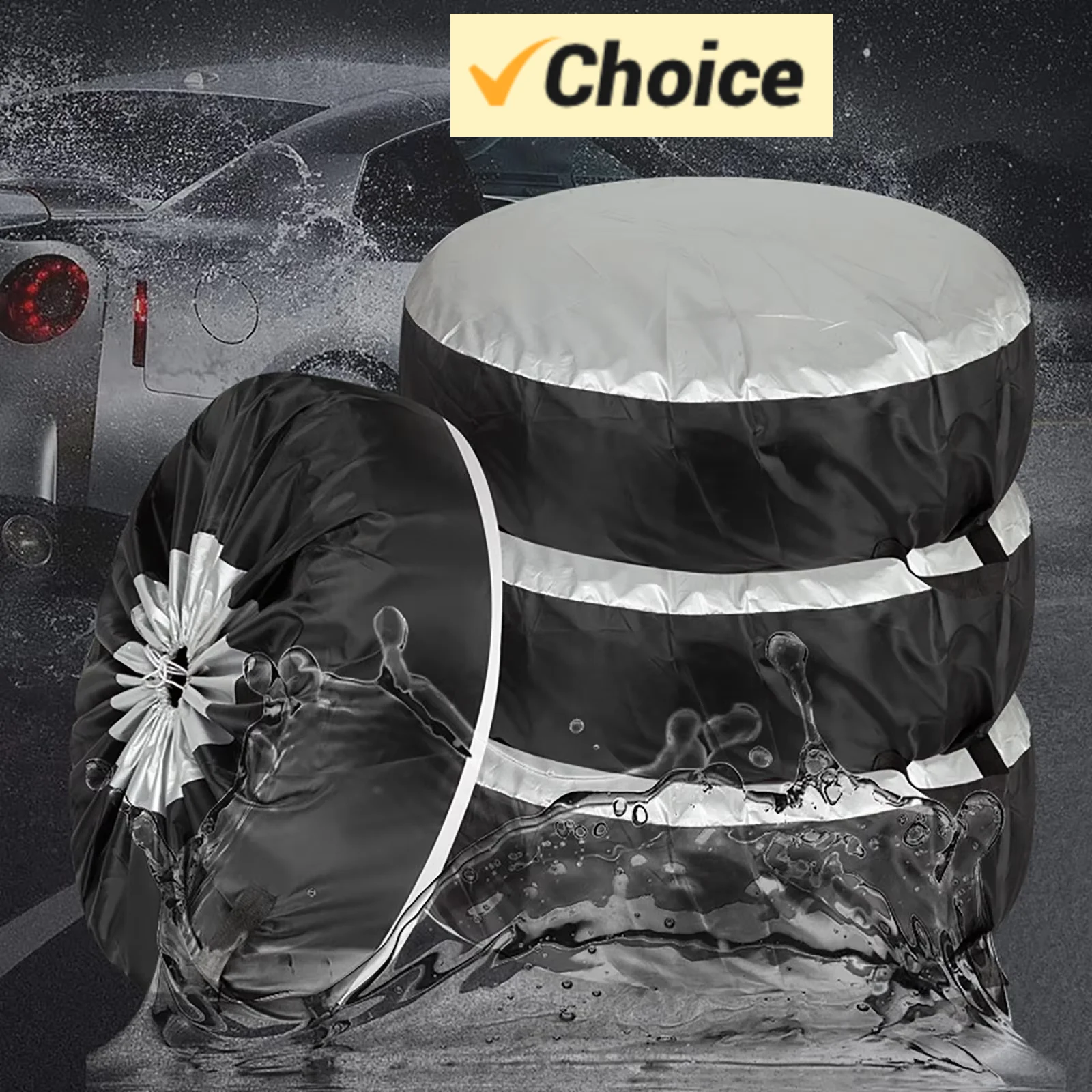 Seasonal Tire Totes, Spare Tire Cover, Portable Wheel Bags, Winter Cover, Handle for Easy Transportation, Universal Fit, Ma