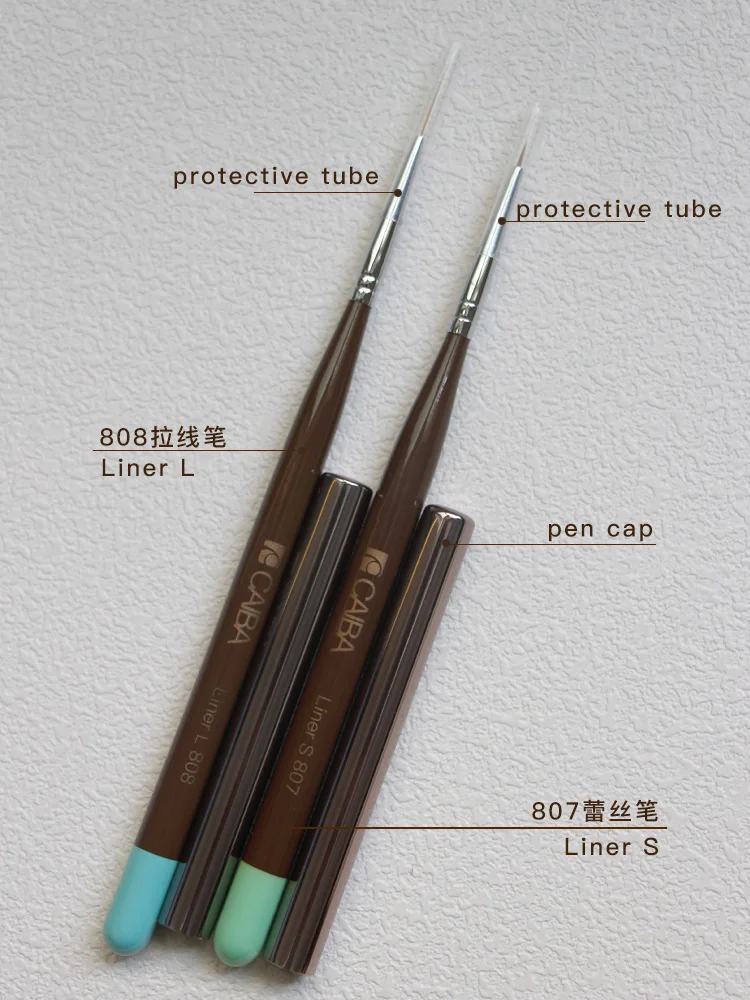 Nail Brush Short Long Drawing Pen Lace Pen Flower Painted Petals Stroke Line Art Line Diy Painting Nail Art Pen 2