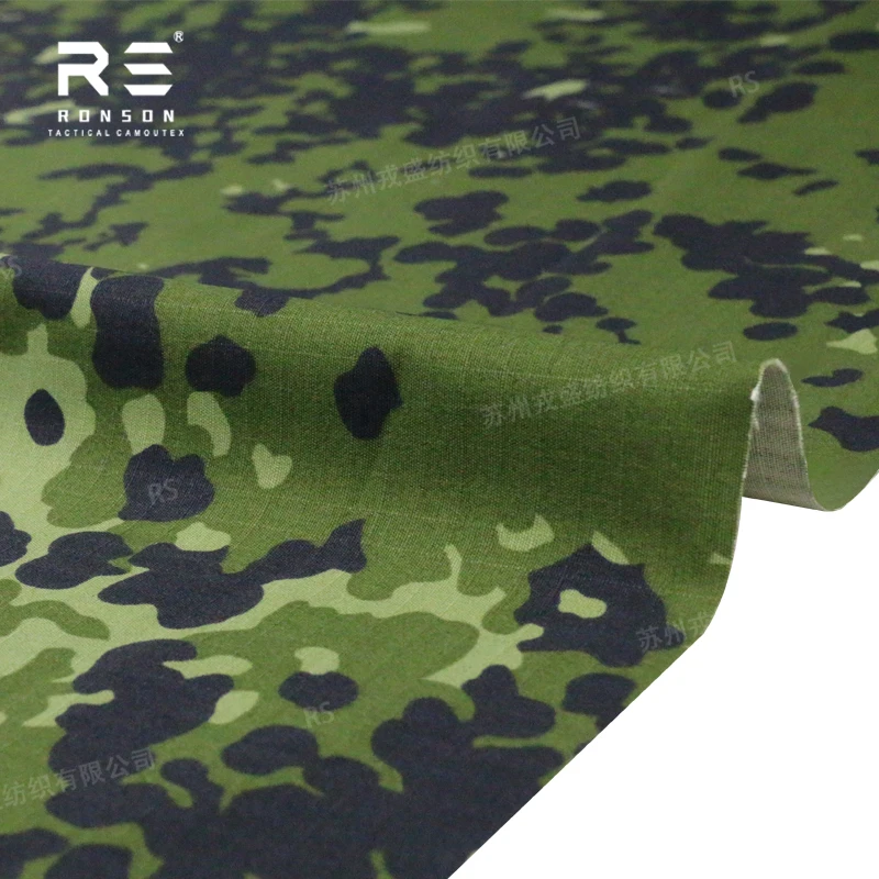 50% Nylon 50% Cotton fabric Denmark camo tactical fabric