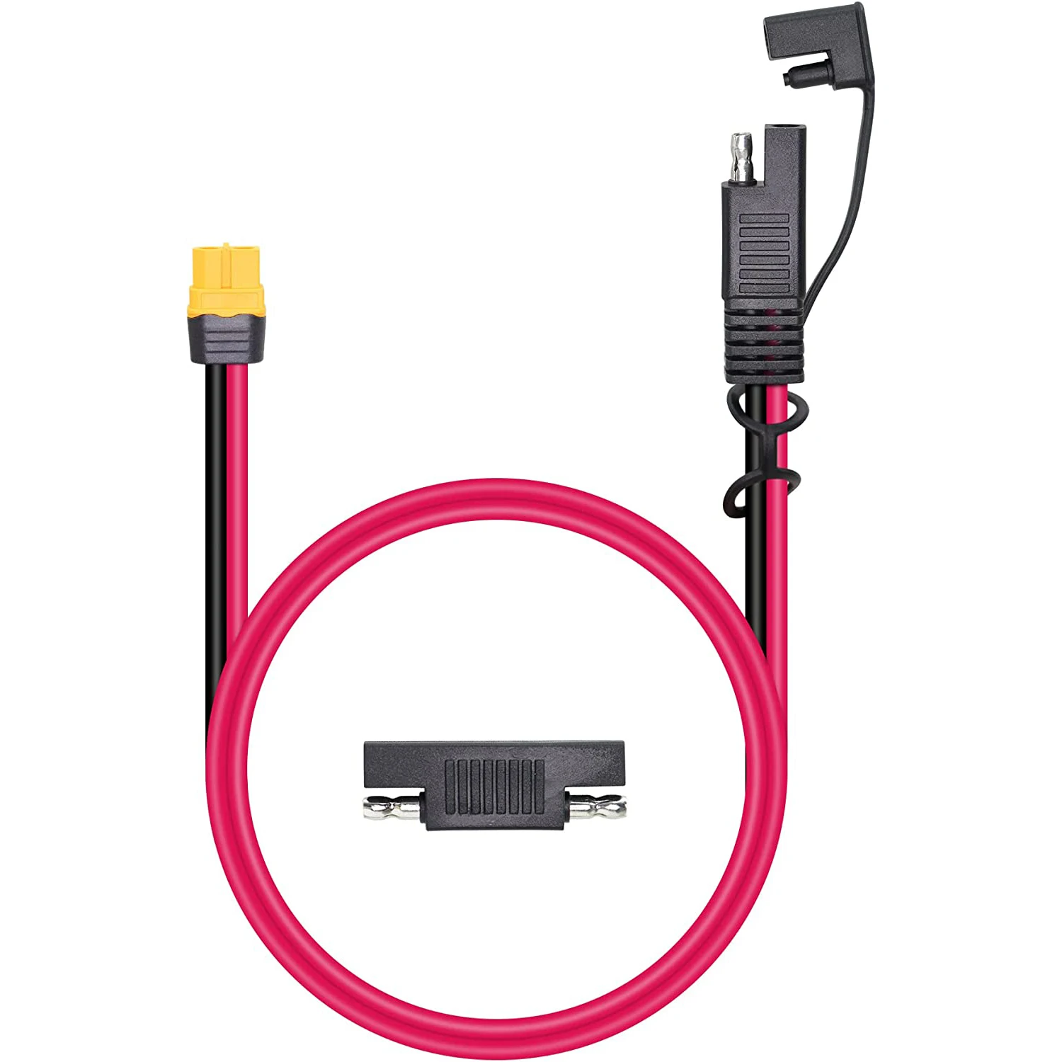 SAE to XT60 Connector Adapter 12AWG Cable SAE Solar Panel Connect Reverse Adapter For Portable Power Station & Solar solar panel connector