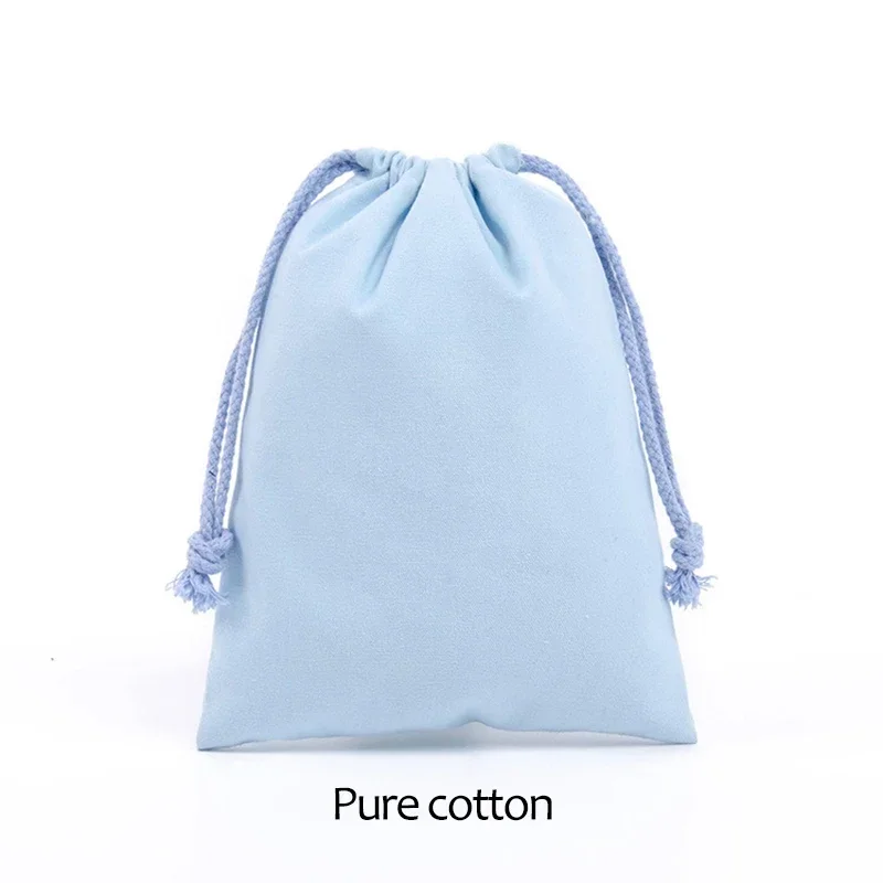 Eco-Friendly Cotton Blend Drawstring Gift Bags for Candy Storage and Home Organization