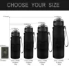 BPA Free Plastic Sports Water Bottle 400/500/700/1000ml Portable Leak-proof Drinkware Outdoor Gym Water Bottle Bicycle Bottle 6