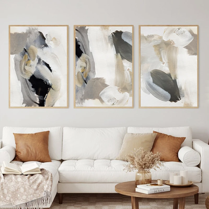 

Abstract Watercolor Wall Art Canvas Painting Nordic Rendering Minimalist Poster Living Room Wall Prints Picture Home Decoration