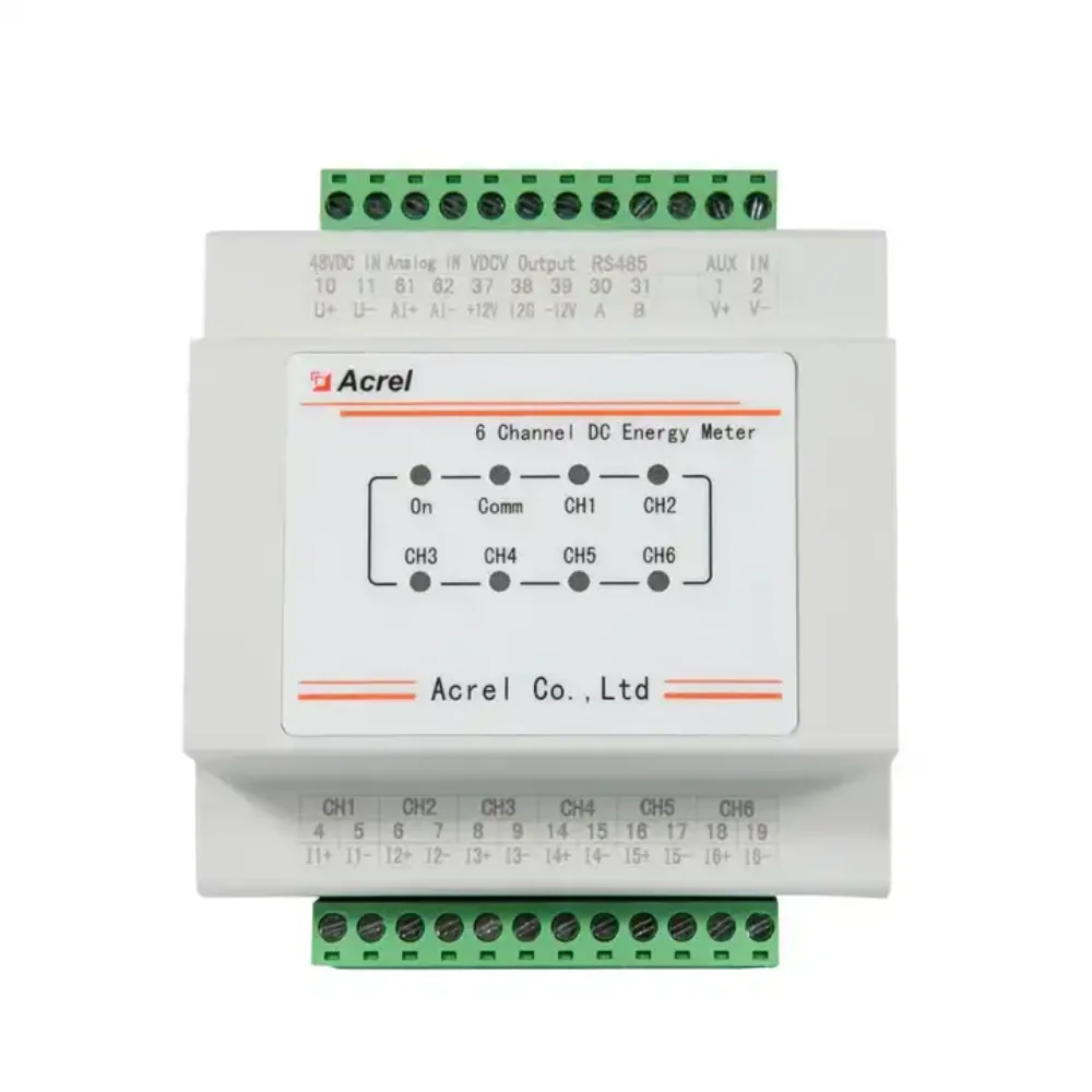 

Acrel AMC16-DETT 6 Circuits DC Energy Meter for Base Station 5G Tower System Power Monitoring