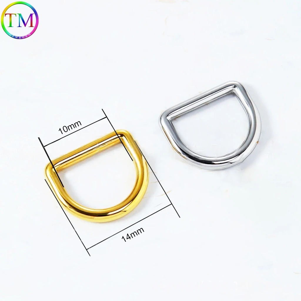 10-50Pcs Metal Weld-ed D Ring Buckle Die-Casting Buckle Clasp For Leather Handbag Hardware Accessories Straps For Backpacks
