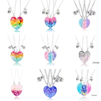 3 Pcs/Set Best Friend Magnet Pendant Necklace Creative Pentagram Alloy Accessories Friendship Necklace Best Friend Alloy Pendant 1