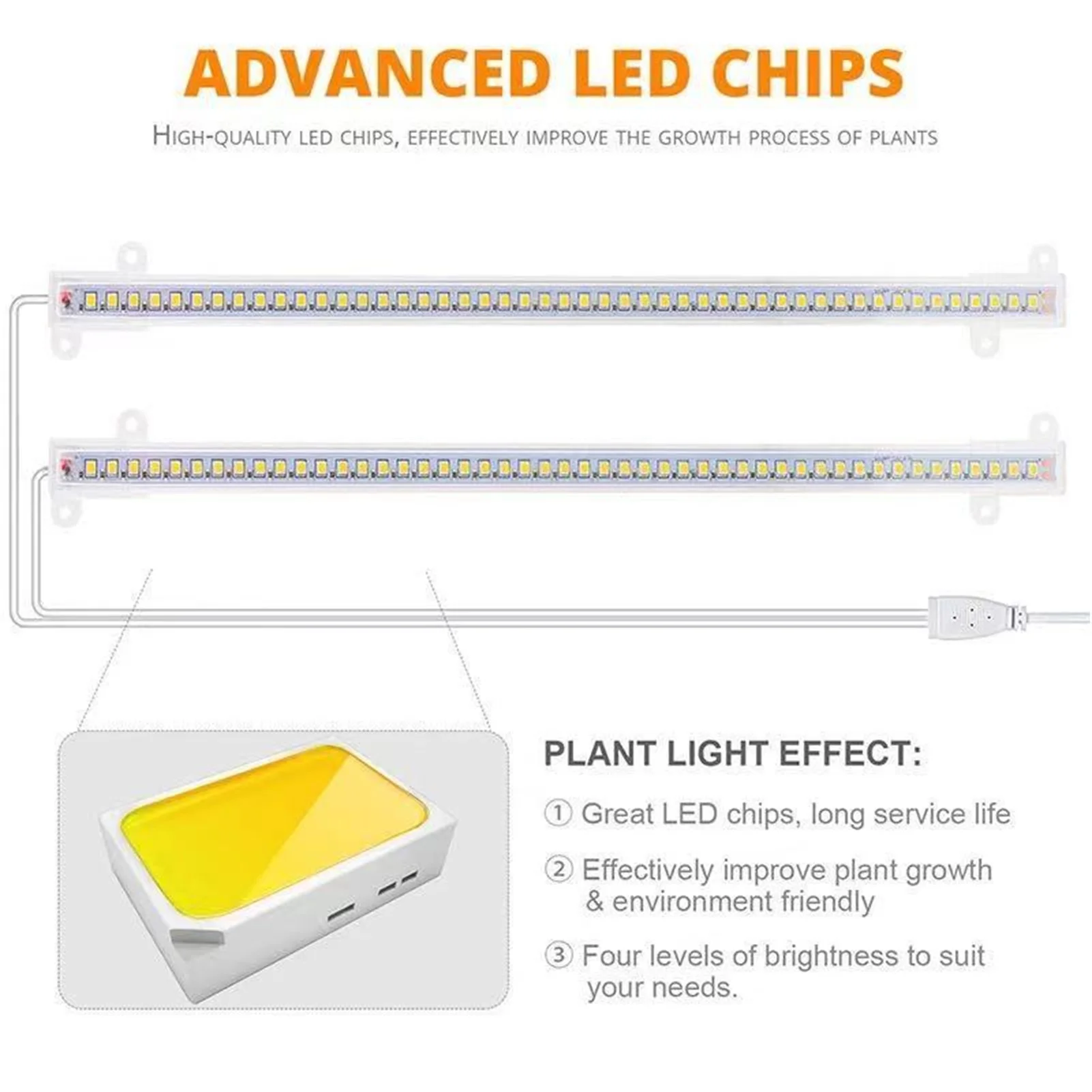 Greenhouse Plant LED Lamp LED Grow Lights With High Luminous Flux And Good Heat Dissipation Solar Plant Grow Lights With High