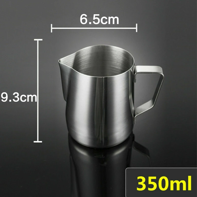 Description Picture 3 of item100/350/600ml Milk Jugs Fashion Stainless Steel Milk Craft Milk Frothing Pitcher Coffee Latte Frothing Art Jug Pitcher Mug Cup