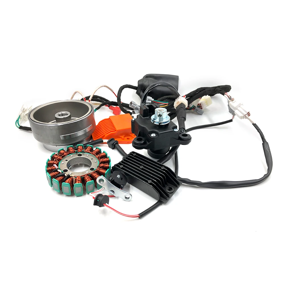 DT230 MT250 TSE250R KEWS HENGJIAN LONCIN KAYO KT250용 점화 키트, 마그네틱 스틸 로터 서보 전기 하네스 CDI 점화기
