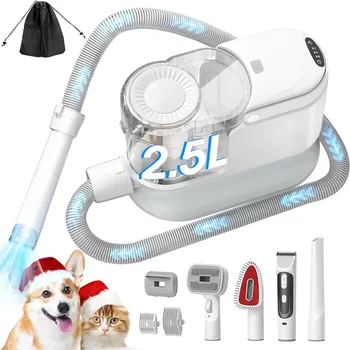 Pet Dryer 6 in 1 Dog Hair Vacuum Suction 99% Pet Hair Puppy 12KPa Strong Dog Grooming Vacuum Dogs Accessories Supplies Products 1