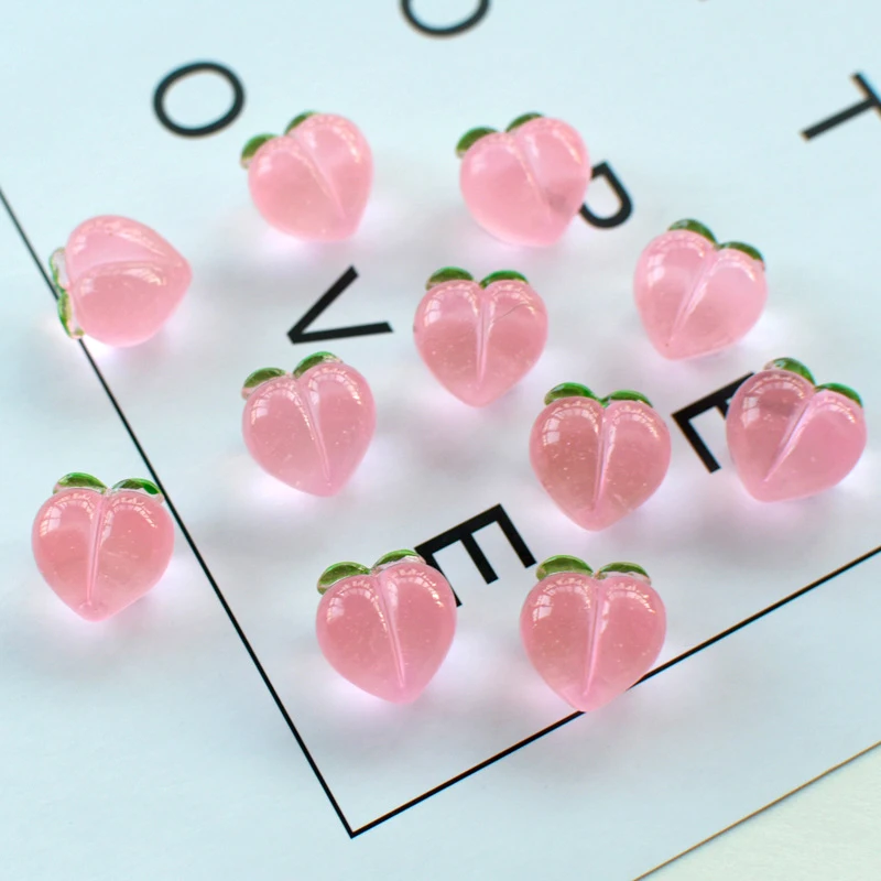 Kawaii Peach Slime Charms Kit Cute DIY Filler Resin Decor Add Ins For Clear Fluffy Cloud Slime Hair Accessories 1/5/10pcs clay charm toys slime kit