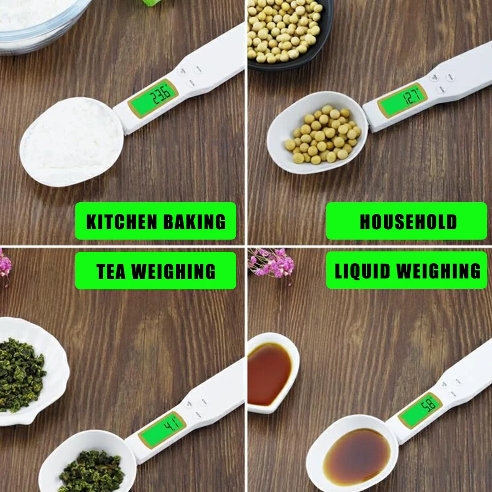 Electronic Kitchen Scale Upgrade Backlight Electronic Kitchen Scale 0.1-500g Weight Measuring Food Flour Digital Spoon Scale Kitchen Tool For Milk Coffee