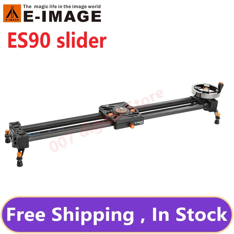 

E-IMAGE ES90 90cm Camera Slider With Flywheel Professional Carbon Fiber Slider for DSLR VIDEO